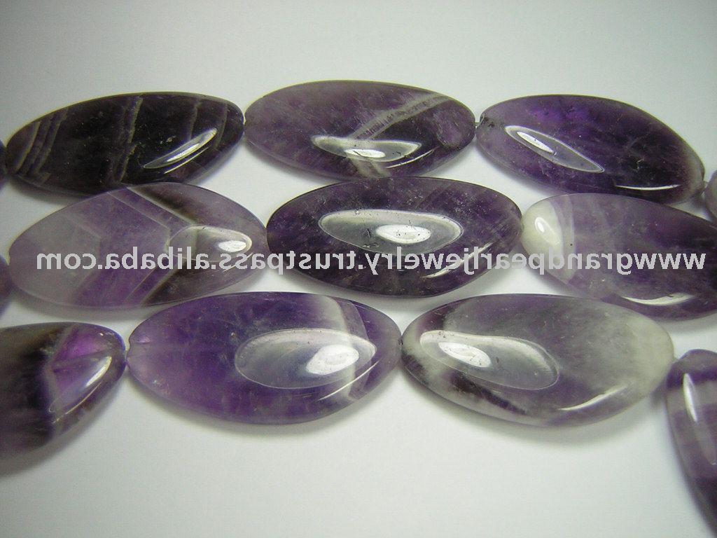 See larger image: Dogtooth Amethyst--20x40mm semi-precious stones jewelry