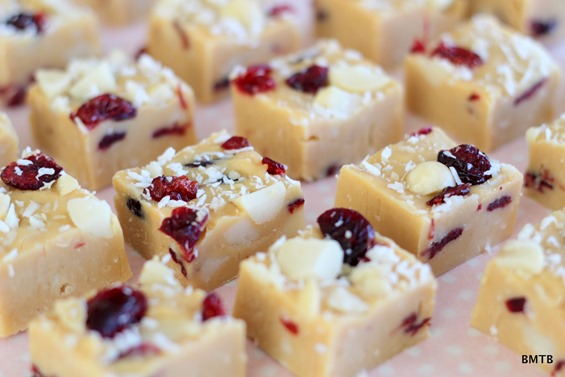 Coconut Macadamia Cranberry Fudge by Baking Makes Things Better