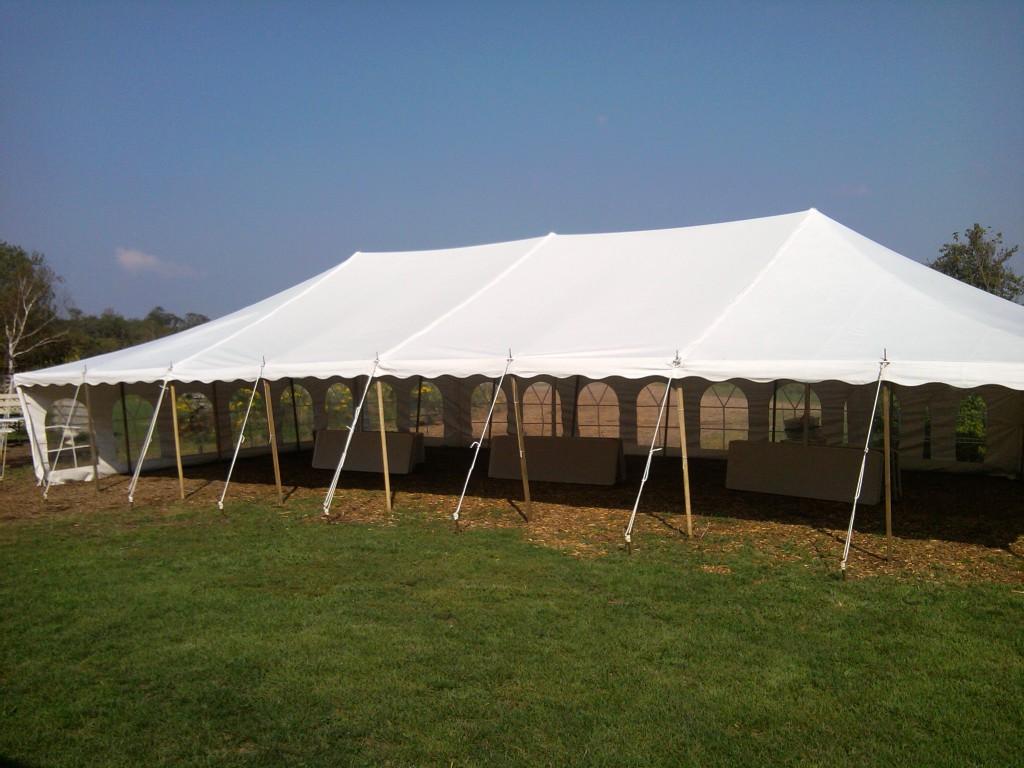 30x60 Wedding tent - open side