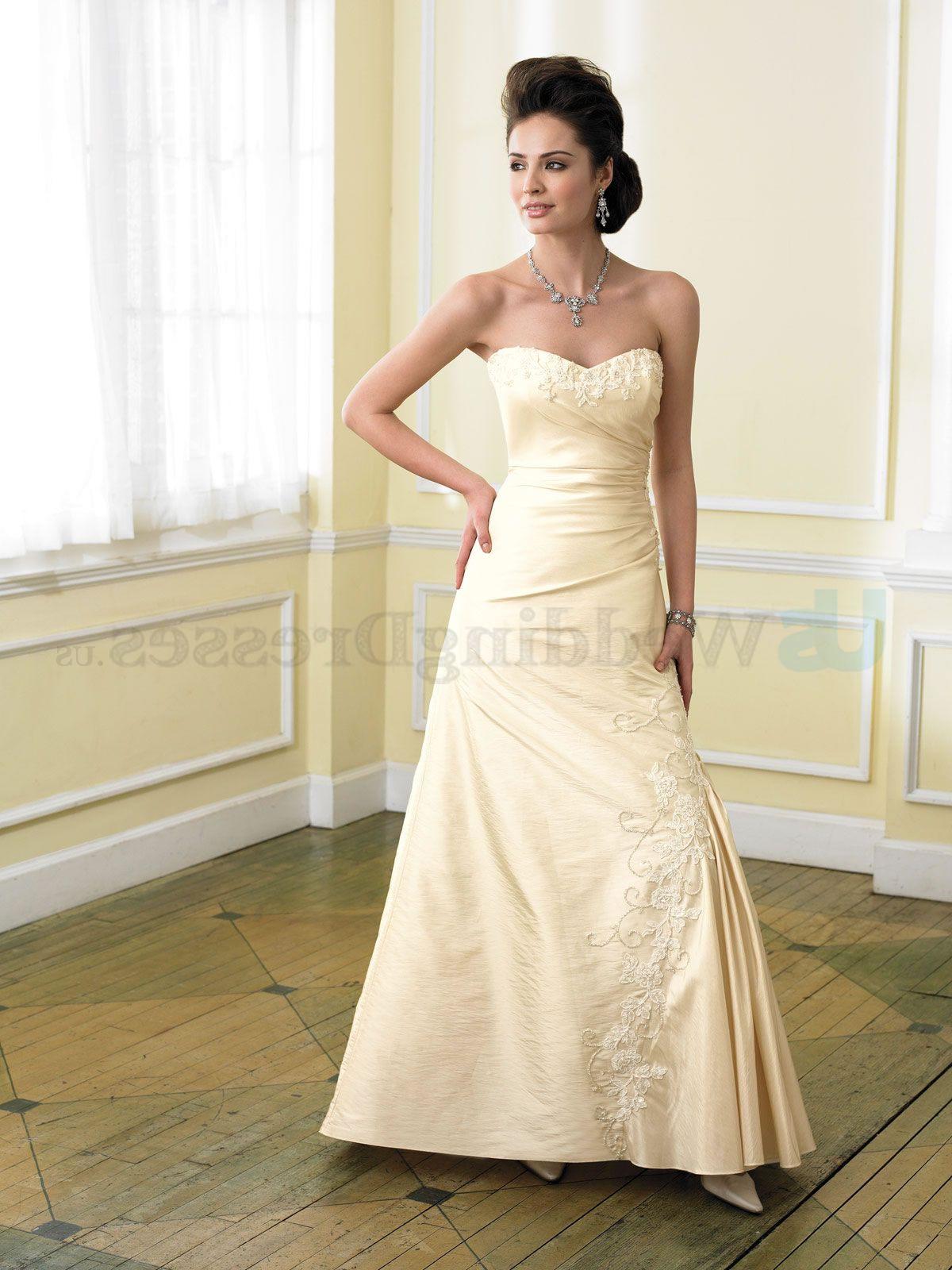 strapless mermaid wedding dresses with diamonds Strapless taffeta and lace