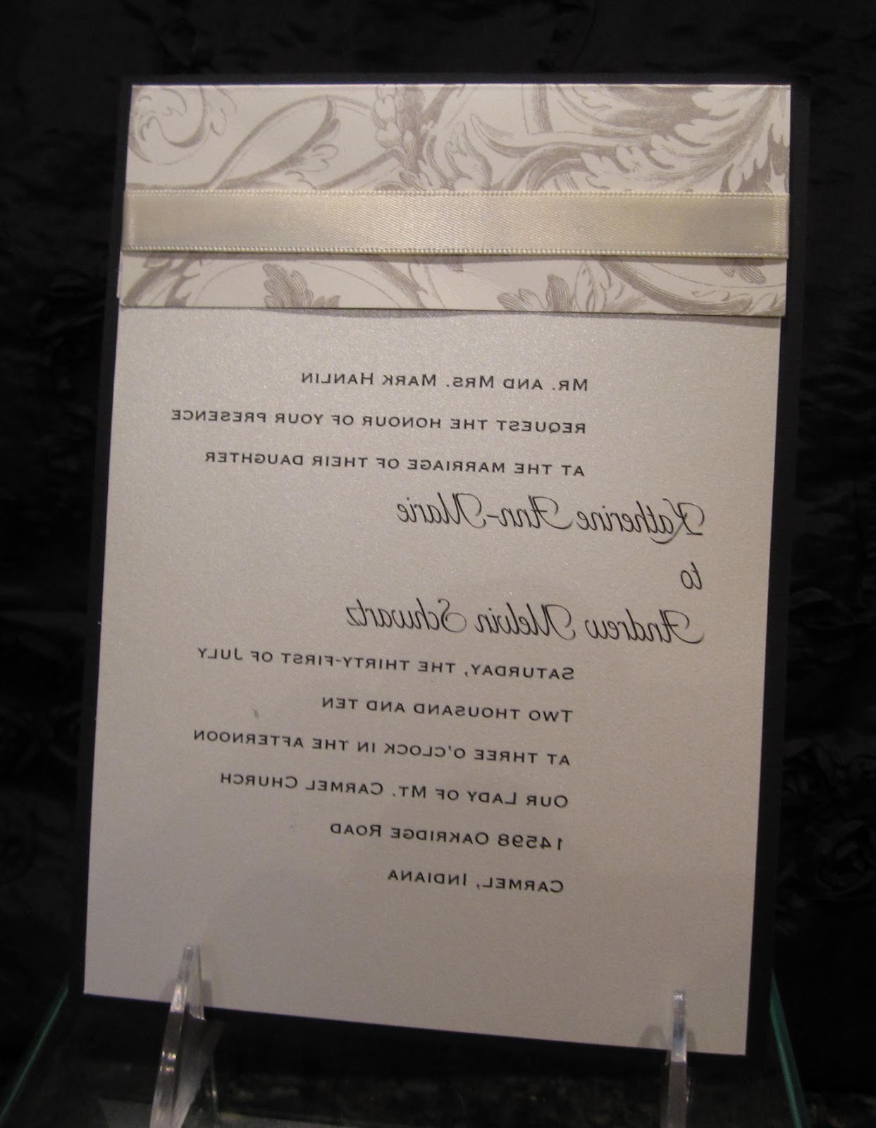 for wedding invitations.