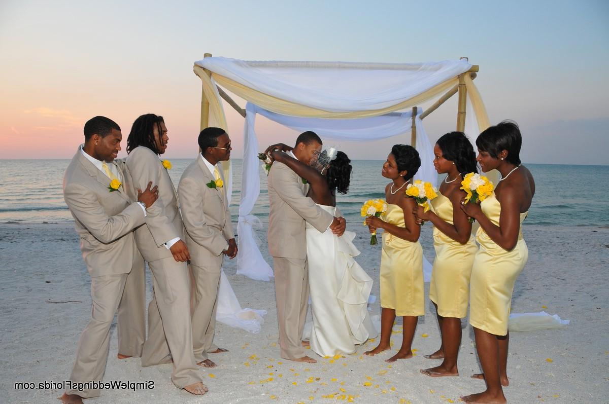 Florida Beach sunset wedding