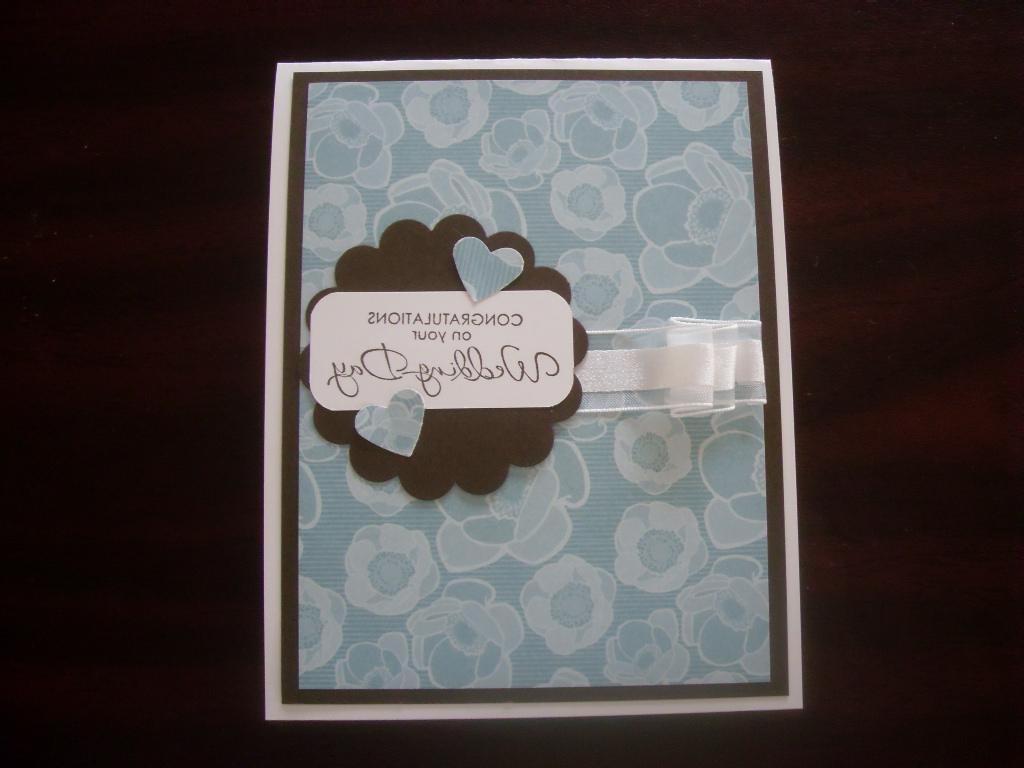 summer wedding money card