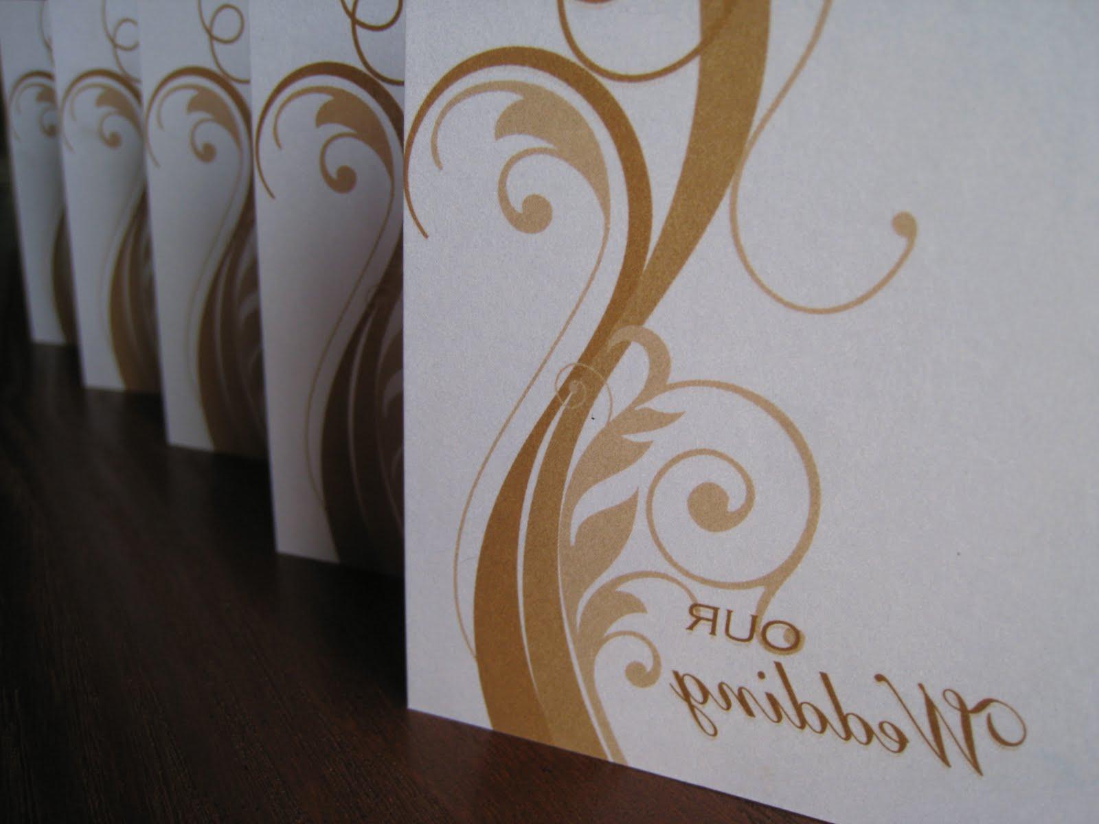 swirl wedding invitation