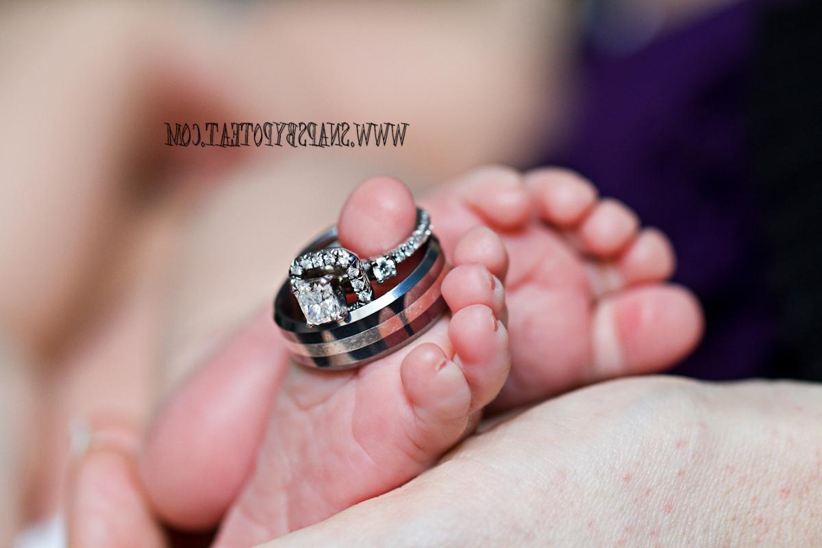 Wedding rings on baby toes!