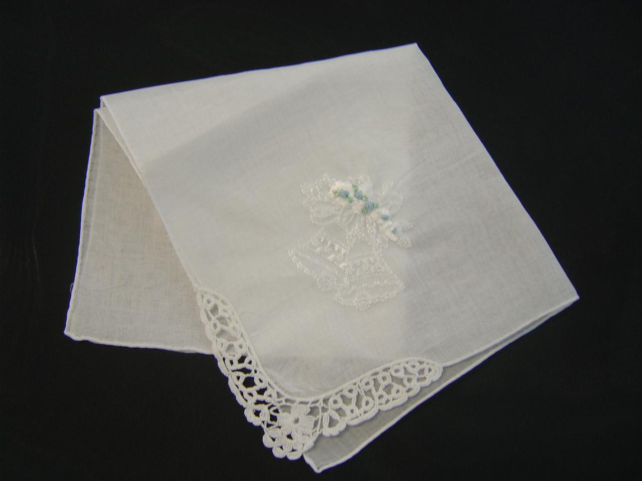 silk wedding handkerchief