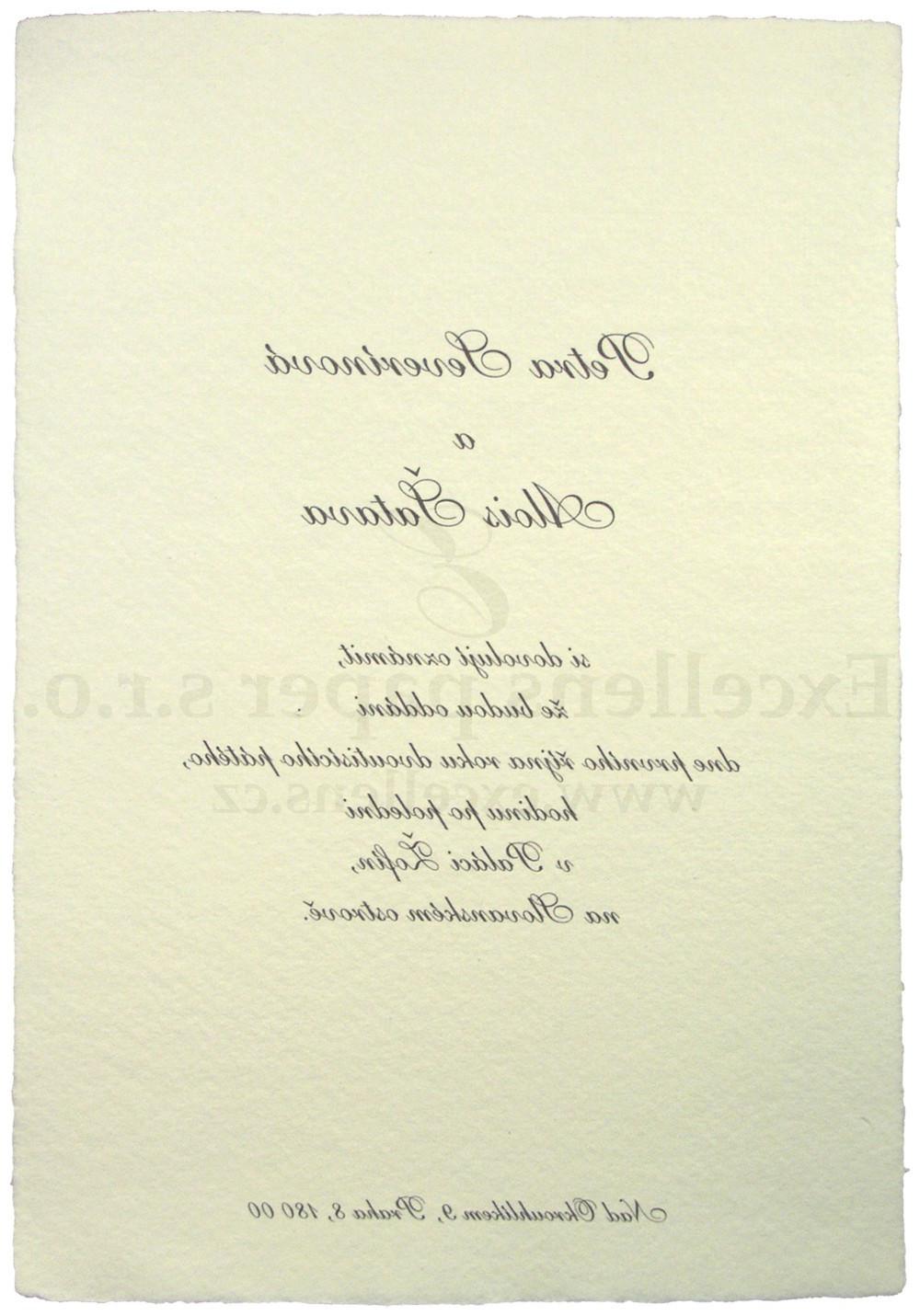 Wedding Invitation card A5 01