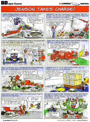 Fiszman's race-cartoons on 2011 Canadian GP in English