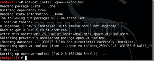 install vmware tools on kali linix