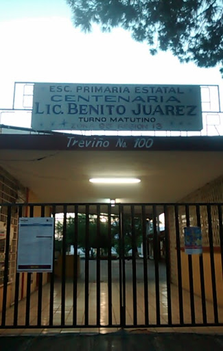 Escuela Primaria Centenaria Licenciado Benito Juarez, Calle Treviño 402A, Cabecera Municipal, 66050 Cd Gral Escobedo, N.L., México, Escuela primaria | NL