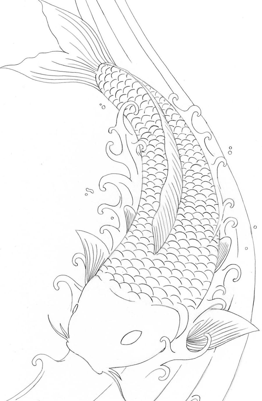 dragon koi fish