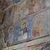 rows of saints on either side of the nave