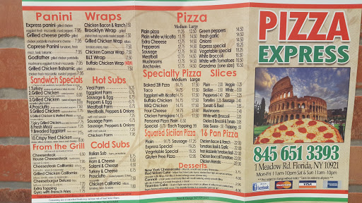 Restaurant «Pizza Express», reviews and photos, 1 Meadow Rd, Florida, NY 10921, USA