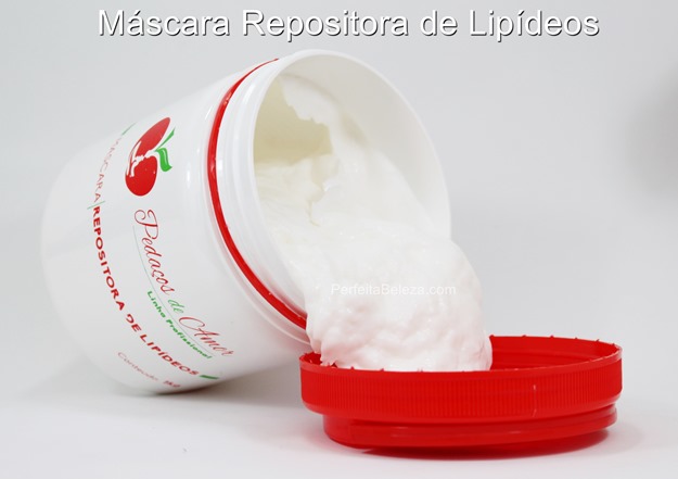 máscara de reposição de lipídeos pedaços de amor