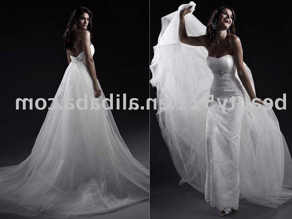 2011leading style white lace bride wedding dresses SL517
