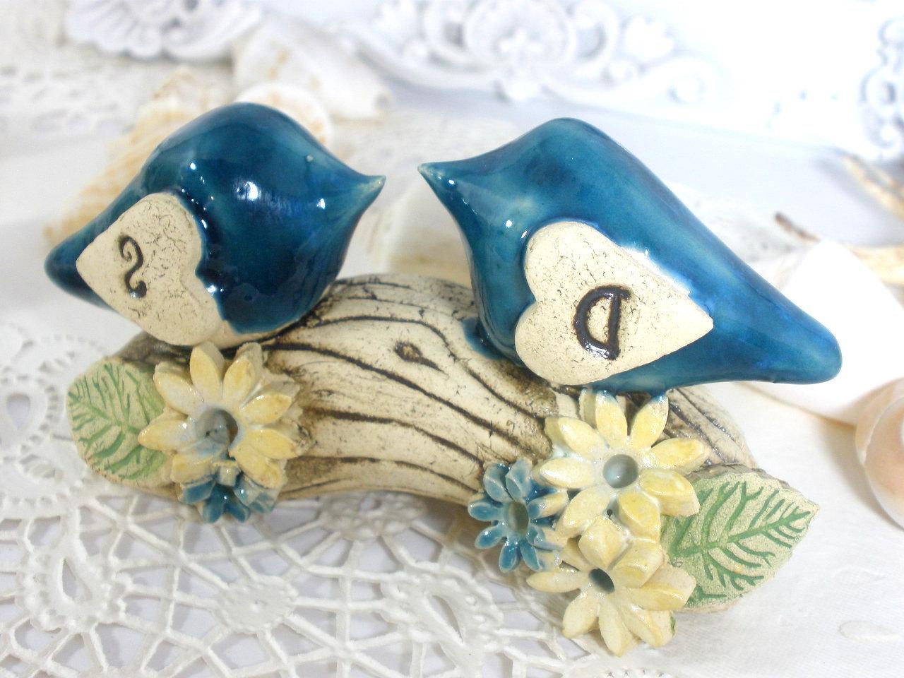 Love bird wedding cake topper