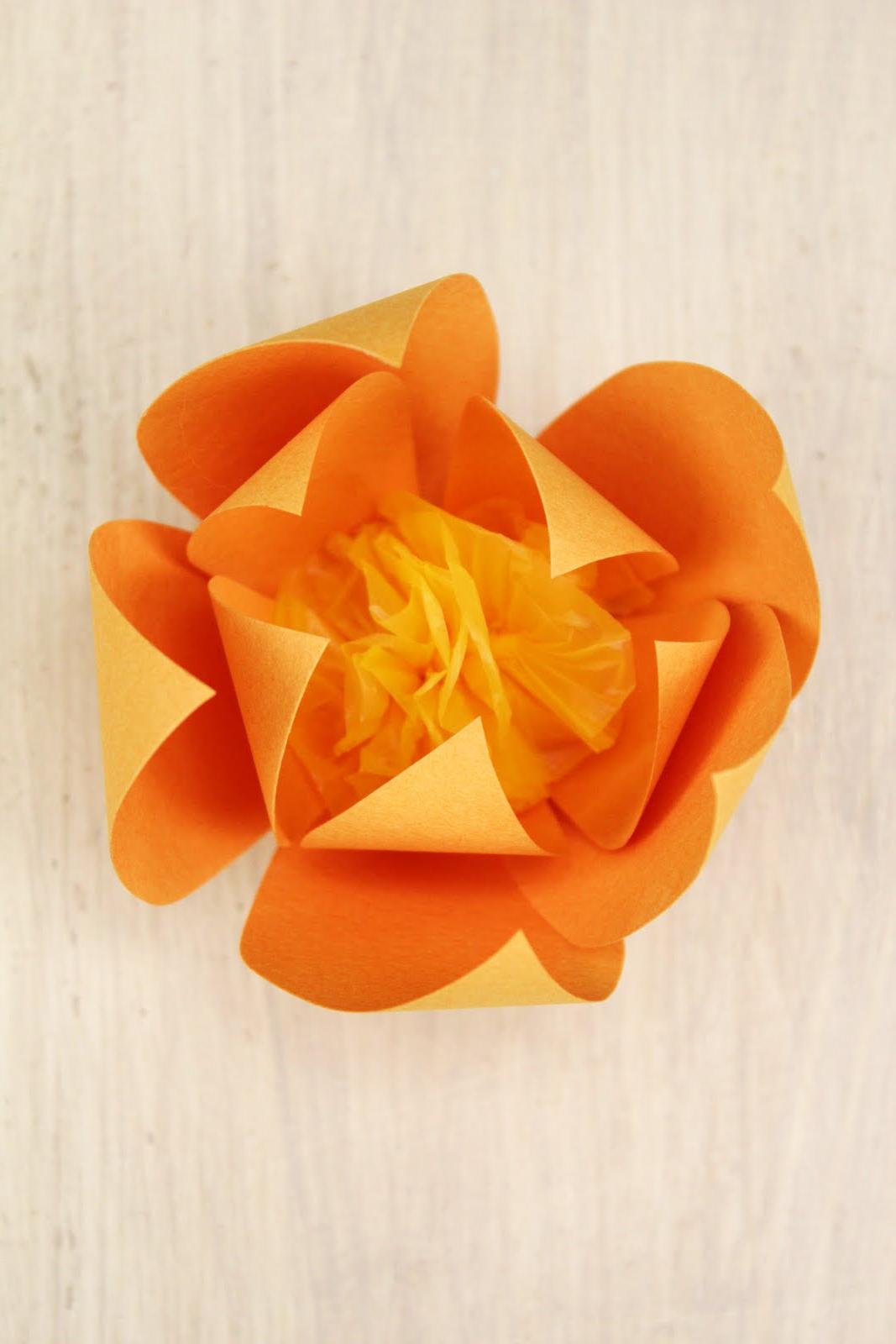 DIY Paper Flowers from Icing