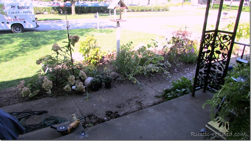 A quick and budget friendly Do It Yourself Project to enlarge the front porch in one weekend.