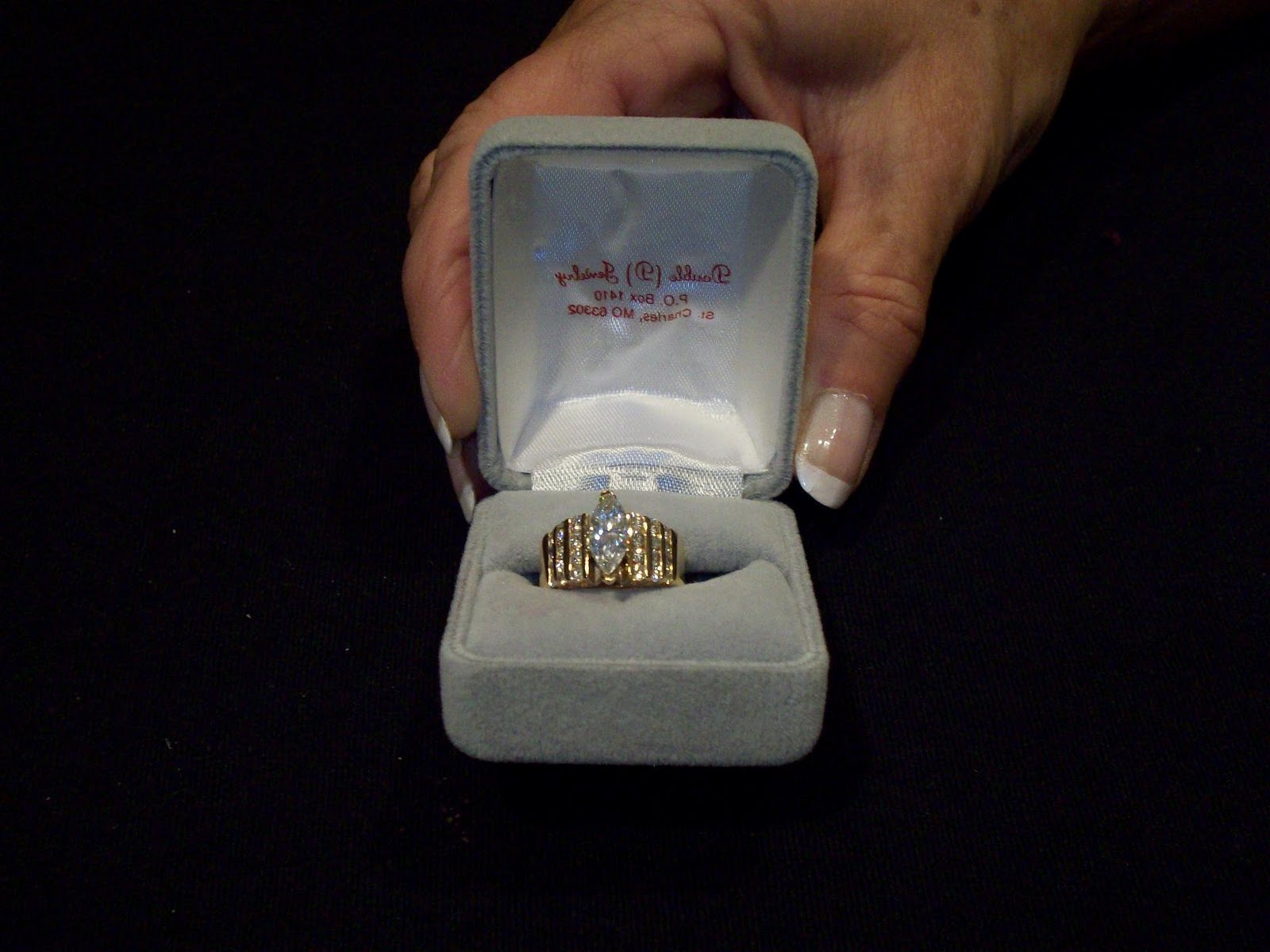14k gold diamond wedding ring with band