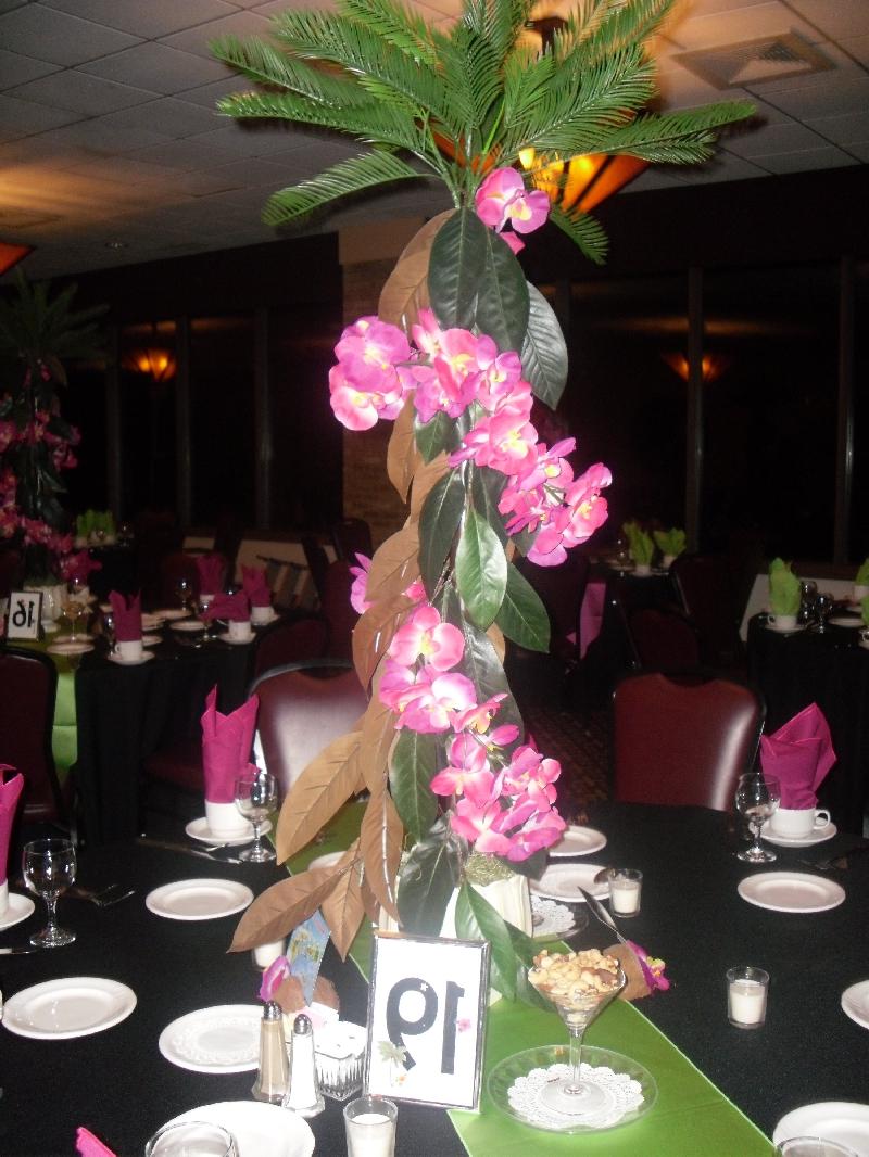 of the centerpieces on a