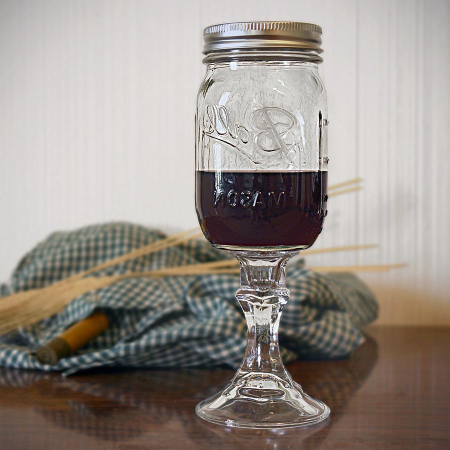 Redneck Mason Jar Wine Glass
