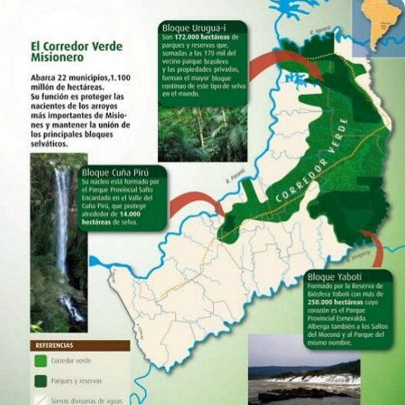 Áreas naturales protegidas de la provincia de Misiones.