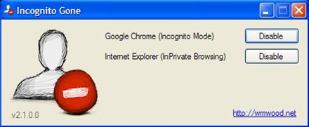 Incognito Gone disattivare la navigazione anonima in modo permanente su Chrome e Firefox