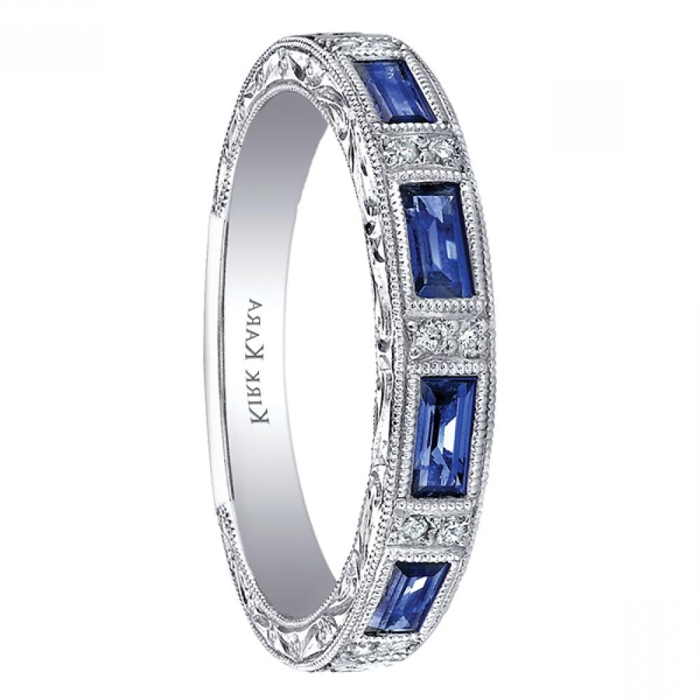 Blue Sapphire Wedding Band