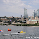 BAKU-AZERBAIJAN-July 6, 2013- Timed trials for the UIM F2 Grand Prix of Baku in front of the Baku Boulevard facing the Caspian Sea.Picture by Vittorio Ubertone