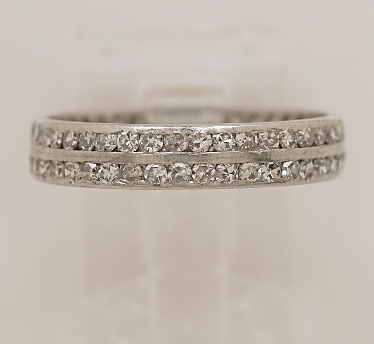 Antique Platinum & Diamond Eternity Band.  2000 - In-Store Price