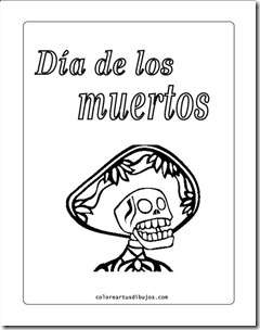 día de ls muertos colorear 34 1 1