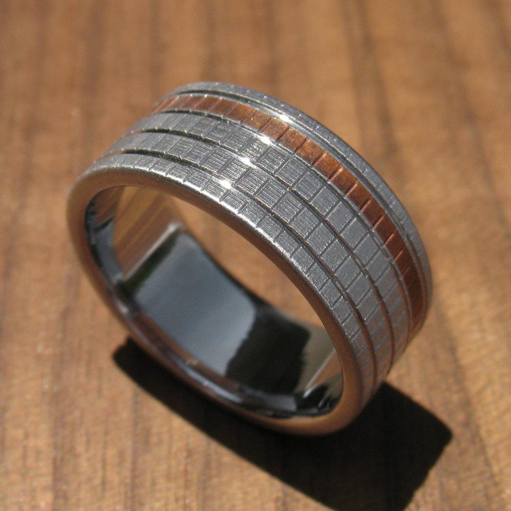 Woven Texture Wedding Ring