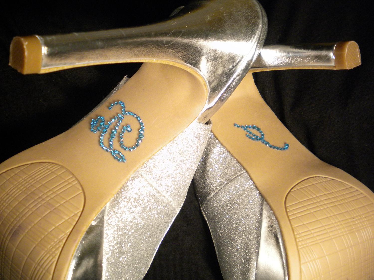 Something Blue I Do Shoe Crystals for Your Wedding Shoes - High Quality at