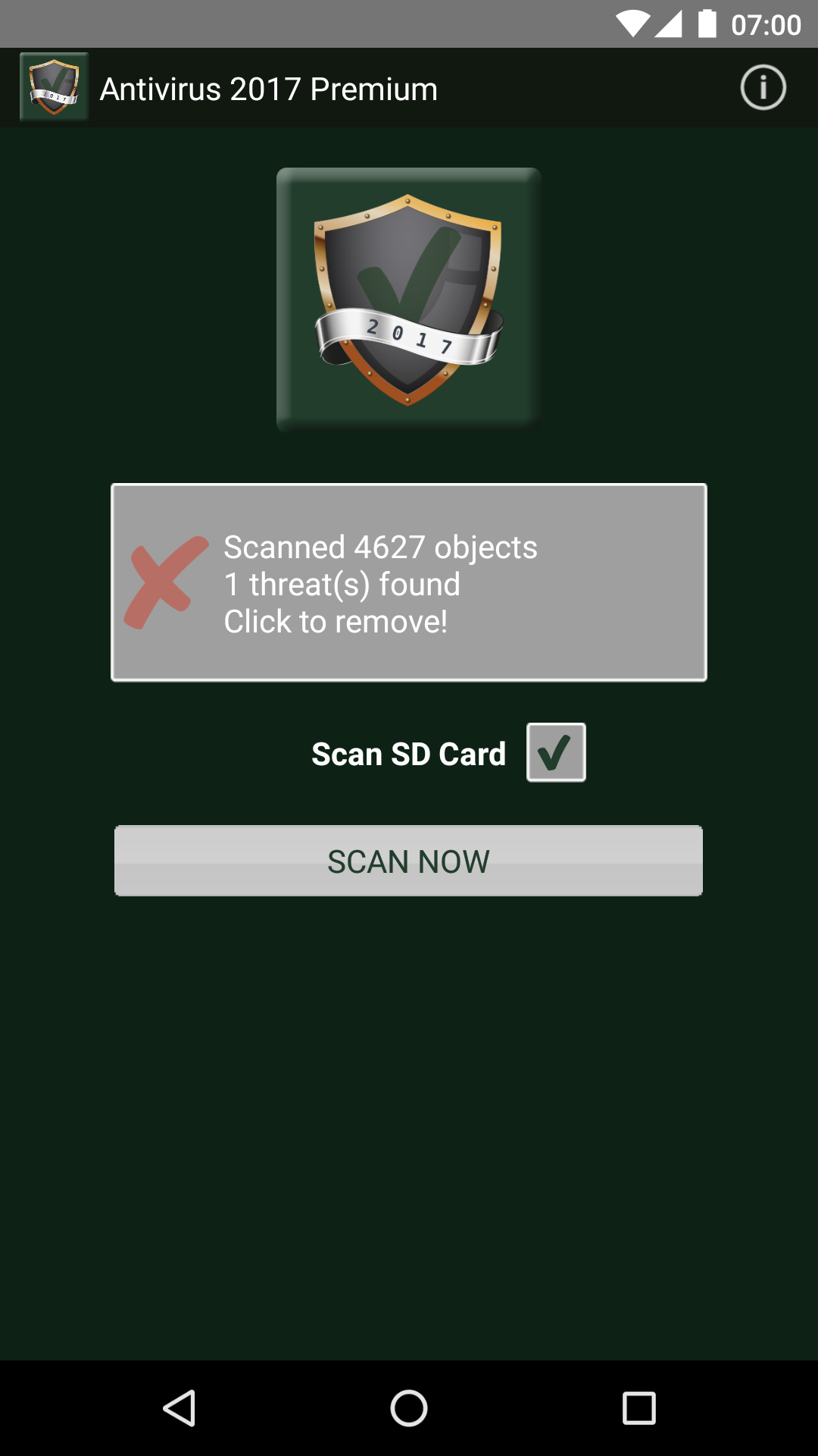 Android application Antivirus 2017 Free Premium screenshort