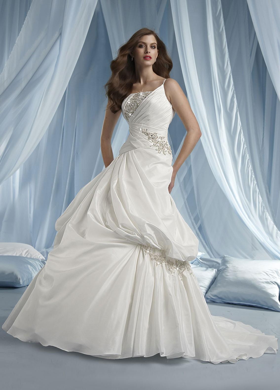 Taffeta A-line One-shoulder