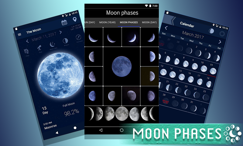 Луна Этапы лунный Календарь, Затмение Racker — приложение на Android