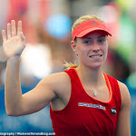 Angelique Kerber in action at the 2016 Brisbane International