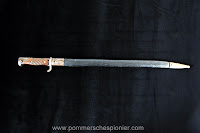 German quillback bayonet S98 with leather scabbard