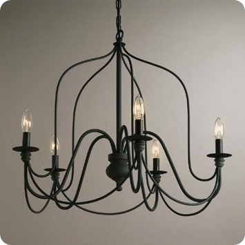 rustic wire chandelier