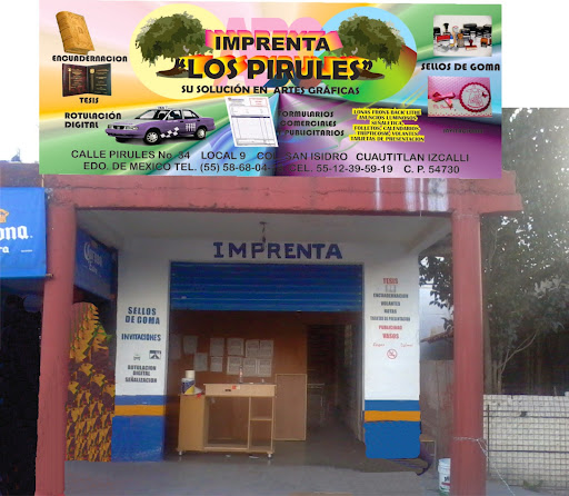 imprenta los pirules, Pirules Num. 34 local 9, San isidro Labrador, 54730 Cuautitlán Izcalli, Méx., México, Imprenta comercial | EDOMEX