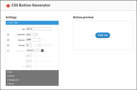 Gerador de botões em CSS gratuito - Visual Dicas