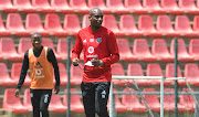 Orlando Pirates assistant coach Rulani Mokwena during a training session at Rand Stadium in Johannesburg on October 22, 2018.