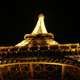 The Eiffel Tower, as seen by night