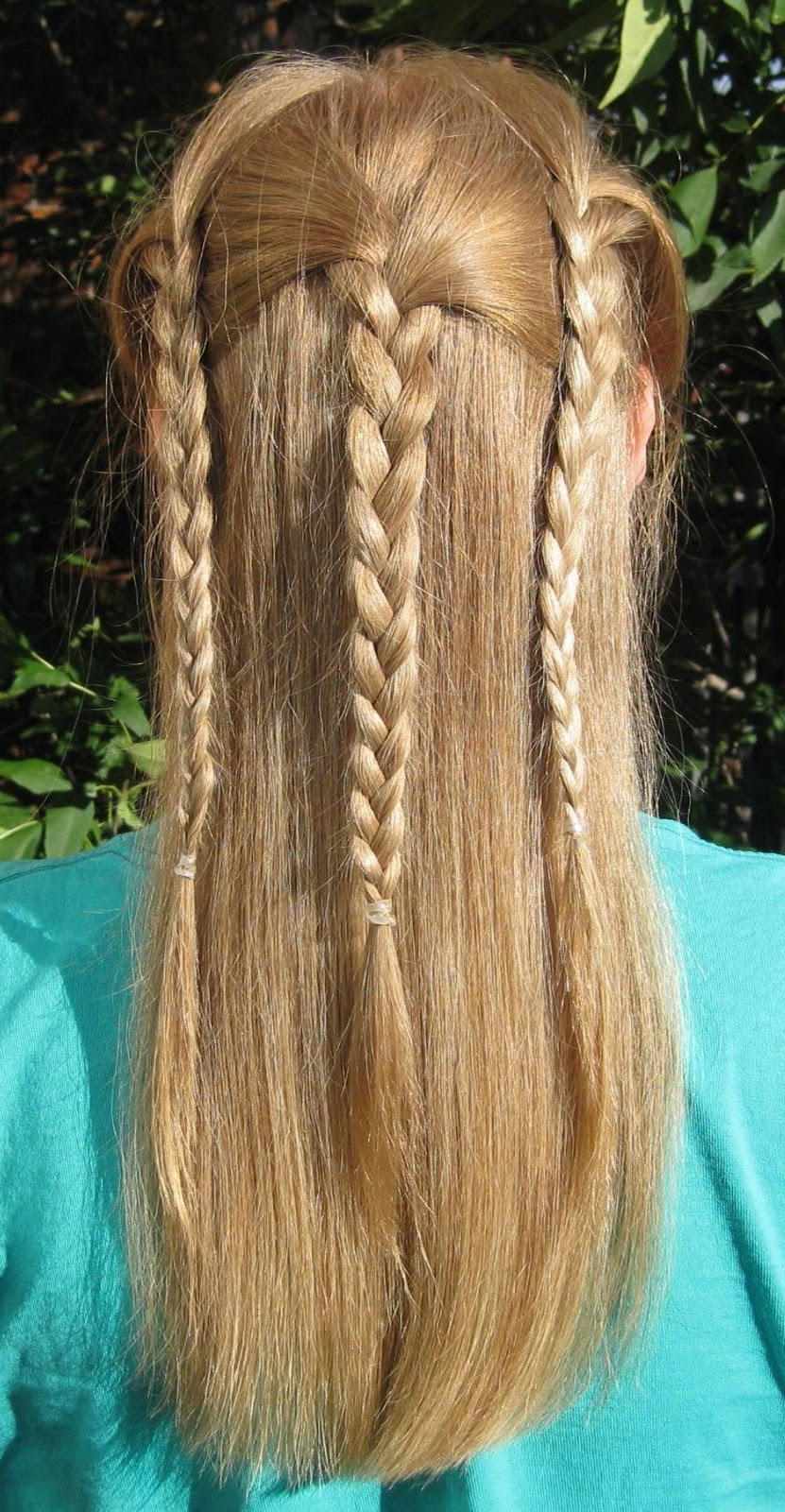 3 Braid Half-Updo