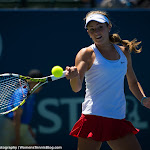 STANFORD, UNITED STATES - AUGUST 3 :  Catherine Bellis in action at the 2015 Bank of the West Classic WTA Premier tennis tournament