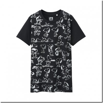 UNIQLO UT X Peanuts Movie Women Short Sleeve Graphic T-Shirt 02