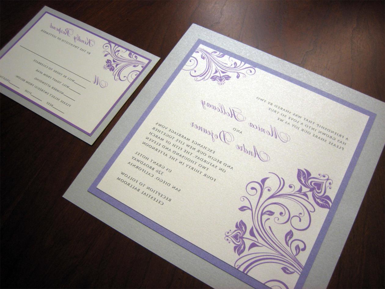 Purple and Silver Wedding