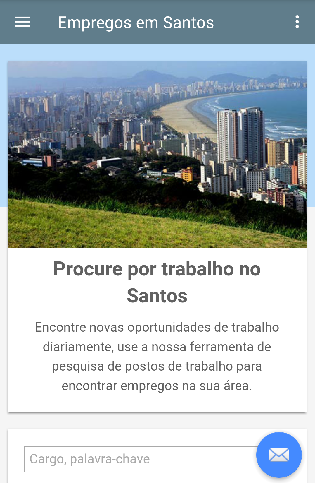 Android application Empregos em Santos, Brasil screenshort