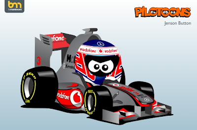 Дженсон Баттон McLaren MP4-27 pilotoons 2012