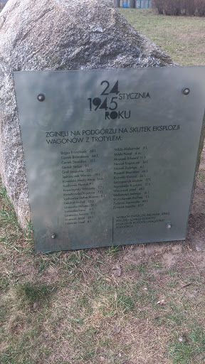 Kamień Upamiętniający Ofiarom Eksplozji Trotylu